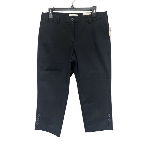Talbots Simply Flattering Collection Skimmer Pants Black Size 10 PETITE - NWT - Picture 1 of 11